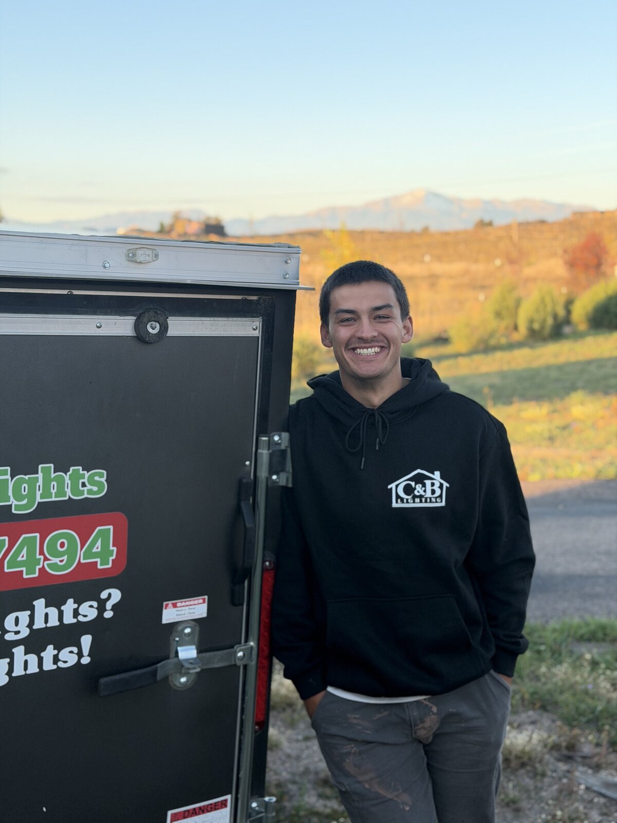 C&B Christmas Lights installer Clayton Sitton