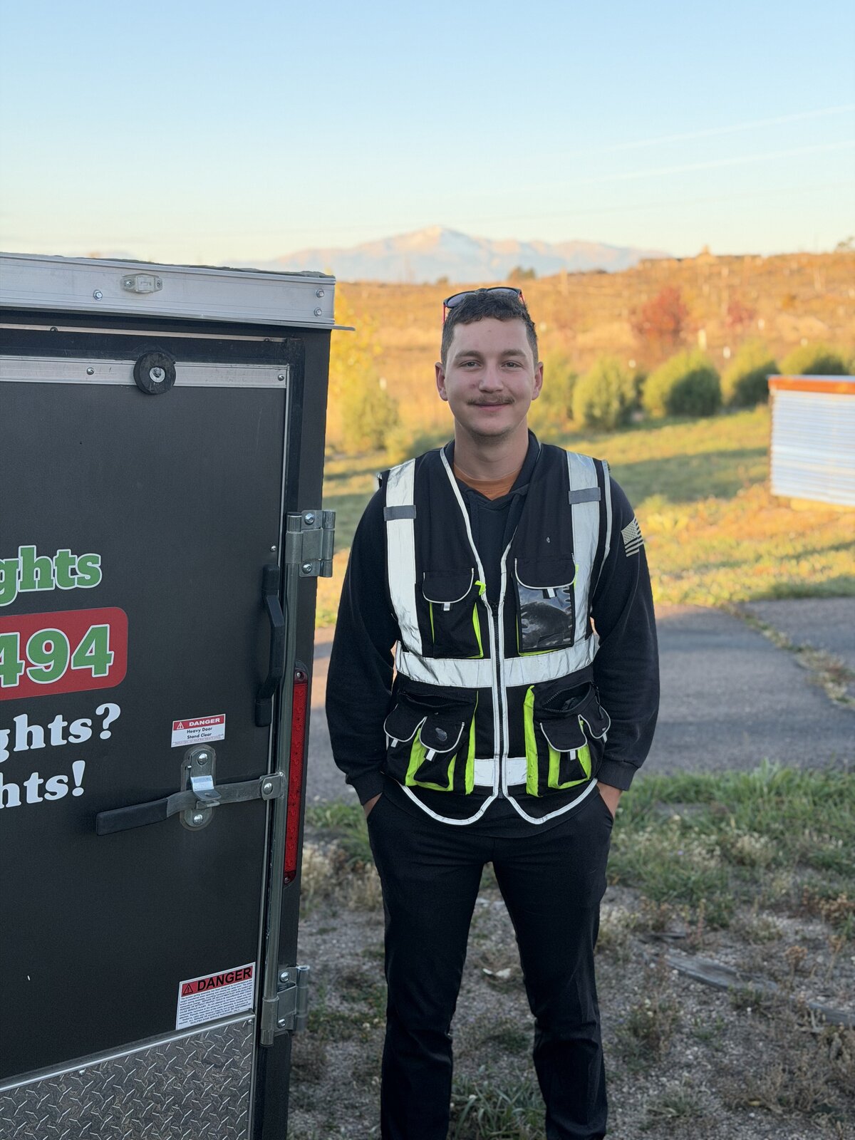 C&B Christmas Lights installer Cole Hawkins